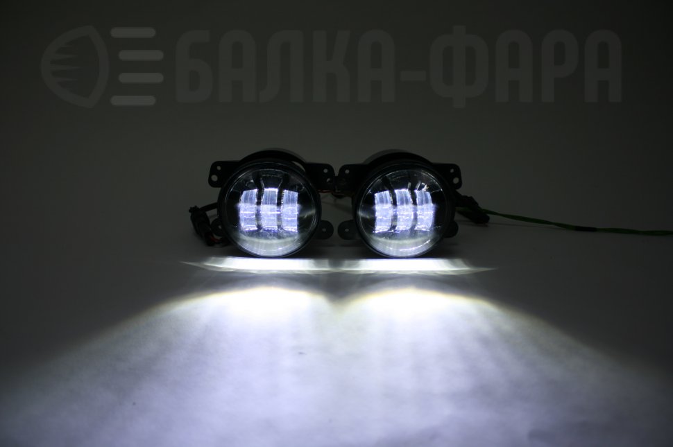 Комплект противотуманных фар, 36 Ватт, черные